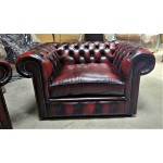 Chesterfield Fibre Fillid Oxblood